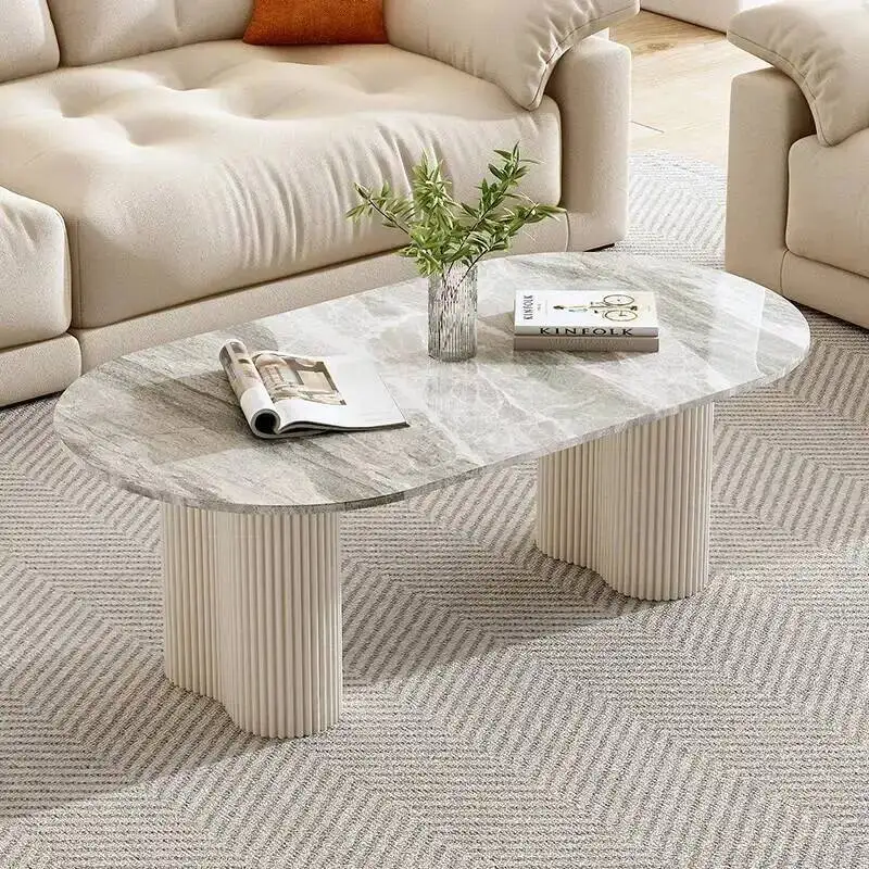 Simple Unique Writing Aesthetic Clear Minimalist Standing Modern Coffee Table Moving Coffee Metal Couchtisch Furniture Table