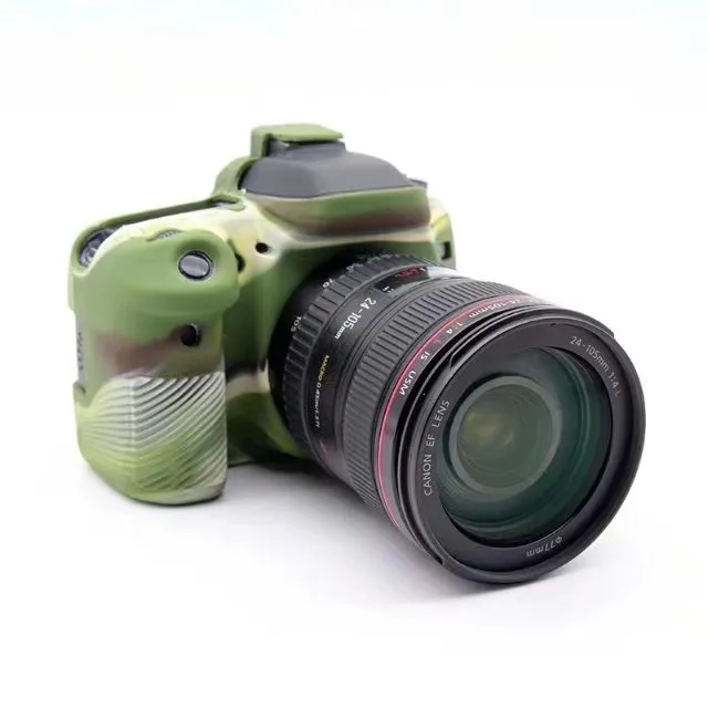 กระเป๋ากล้อง DSLR เคสป้องกันยางซิลิโคนสำหรับ Canon EOS 80D อุปกรณ์เสริมกล้อง @
