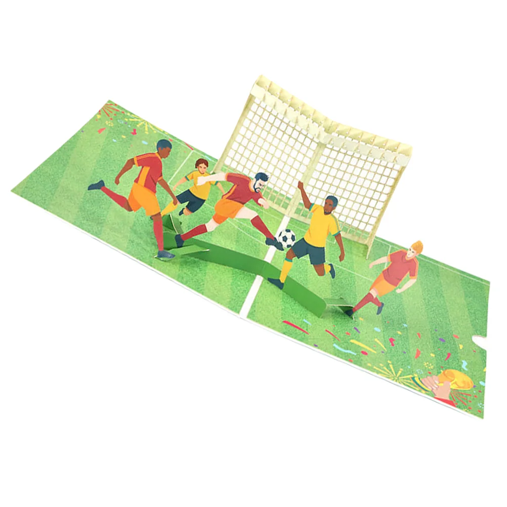 Greeting Birthday Football Pop up Soccer Cards Decoration Supply Festival Delicate