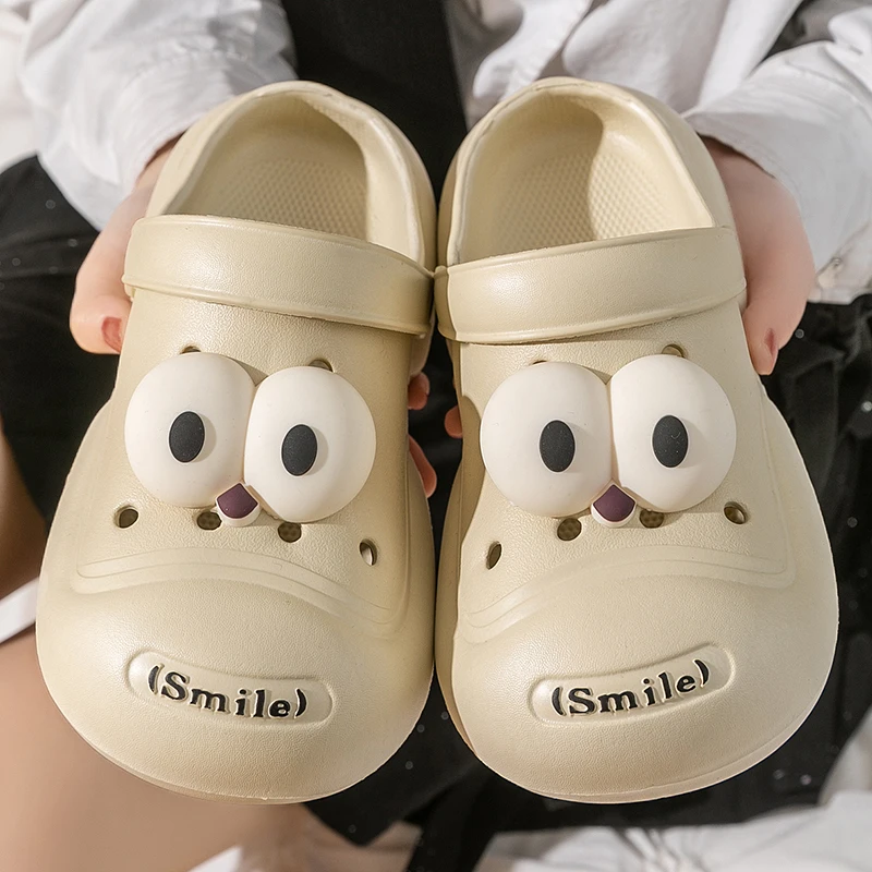 Platform sandals Summer female Bao-headed girl cute Y2K dopamine ins outside wearing elevated EVA slippers