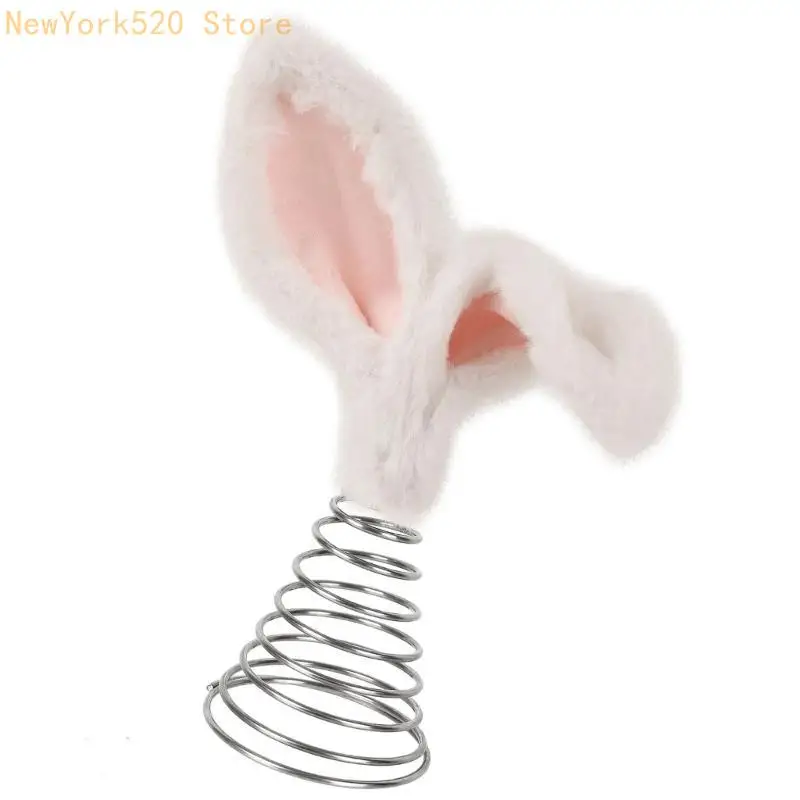 Décoration toppers d'arbre des Easters N84C avec des oreilles lapin faciles à installer des fournitures fête