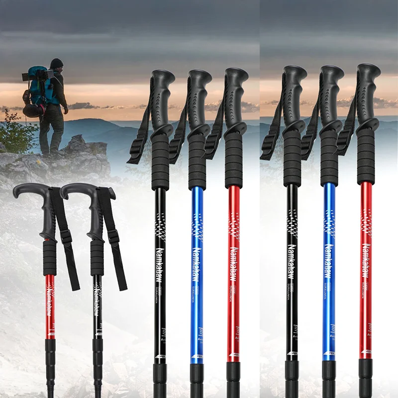 Retractable Shock-Absorbing Hiking Stick 3