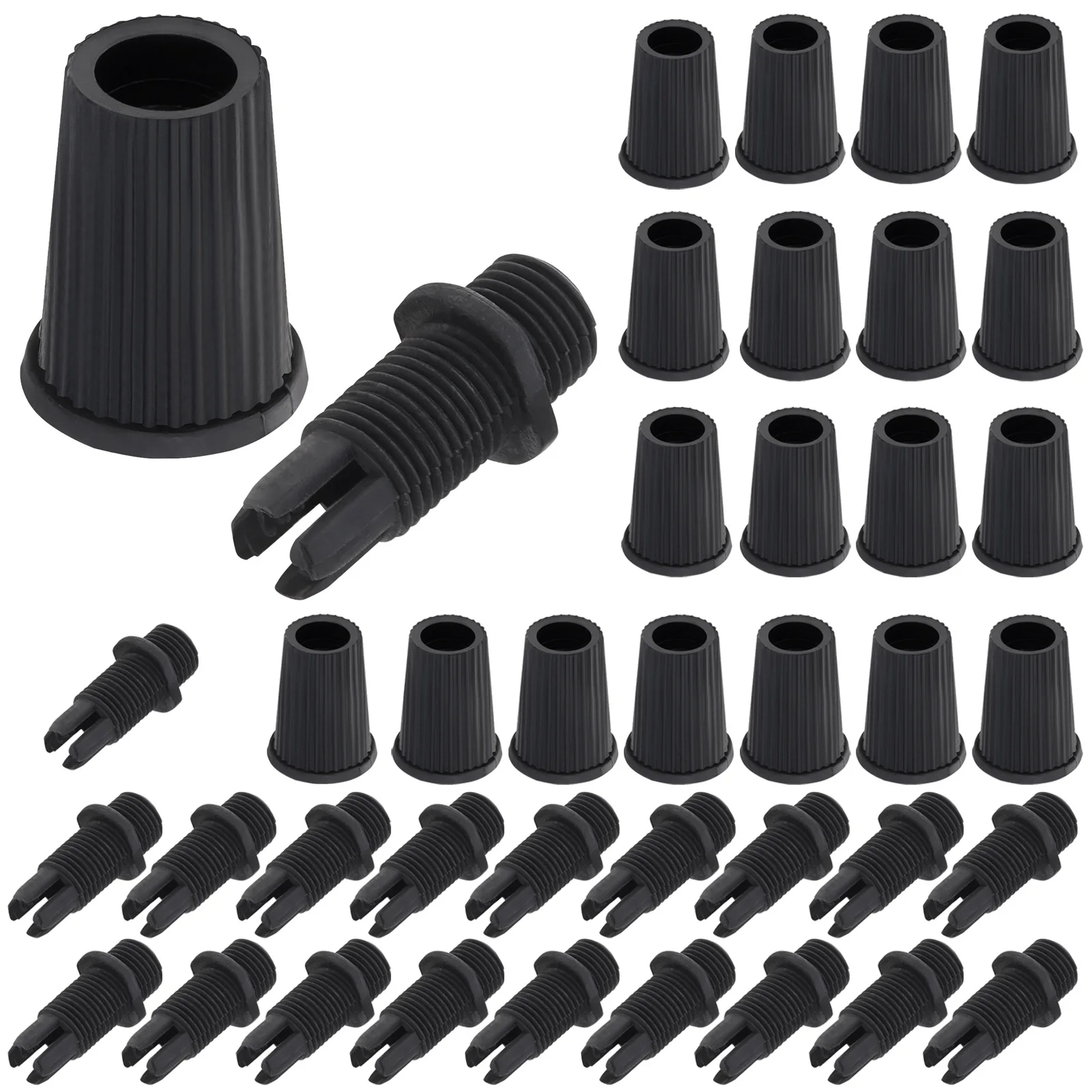 20 Pairs Cable Glands Plastic Strain Reliefs Connectors Cord Grips for Pendant Hanging Light / Ceiling Lighting / Wiring