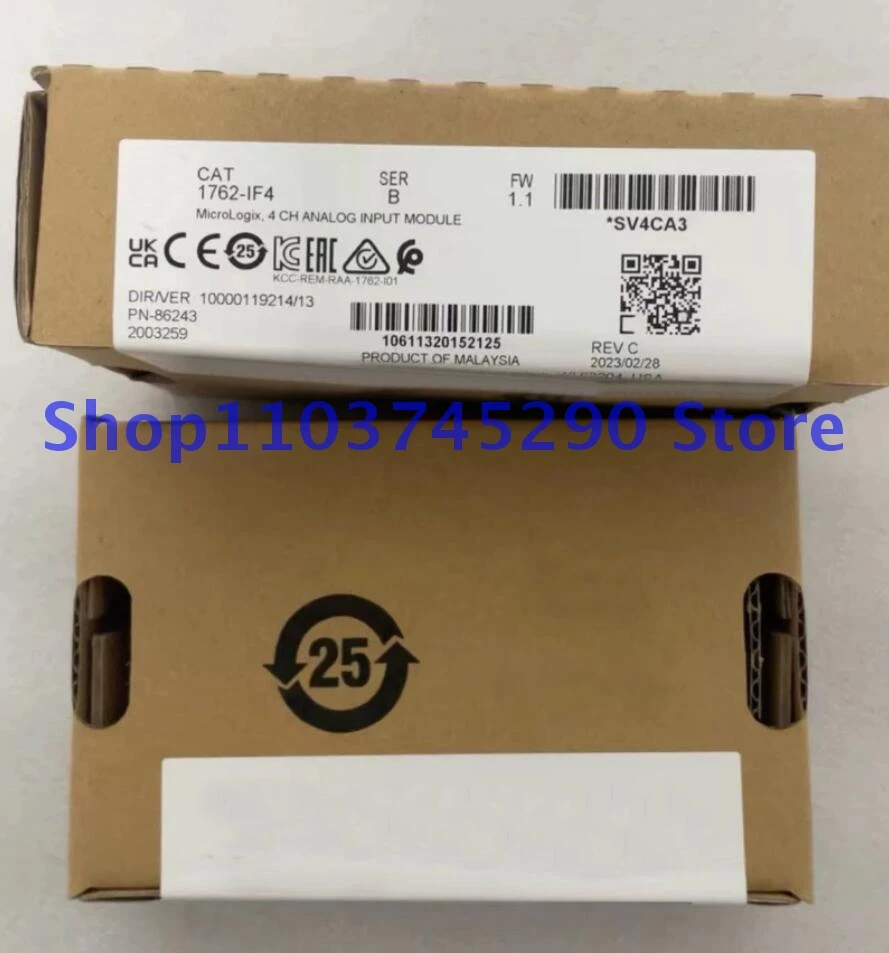 1PCS 1762-IF4 Analog Input Module New Brand FACTORY SEALED 1762IF4 Original In Box