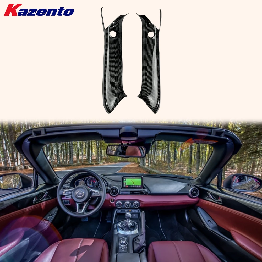 

Interior A-Pillar Trim Roadster Carbon Fiber For Mazda MX5 ND5RC Miata 2016-2024