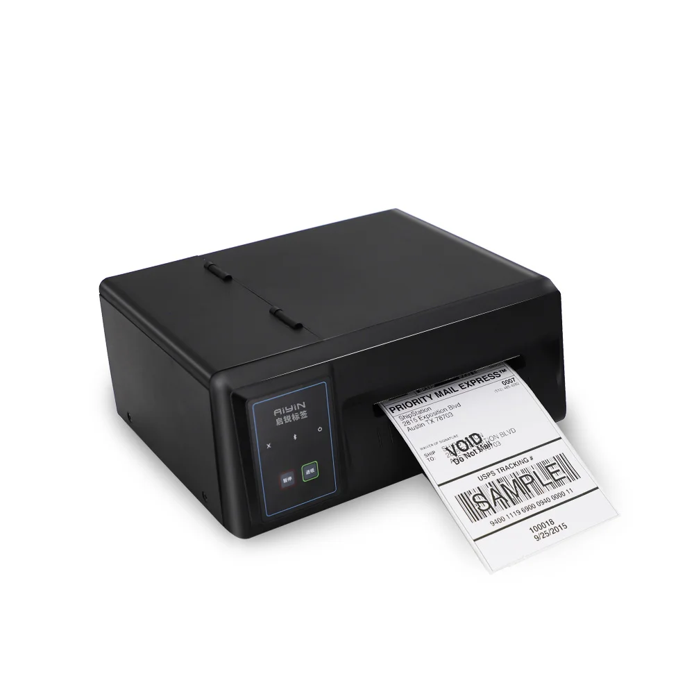 Fast Speed 4inch Industrial Heating Clothing Tag Barcode Thermal Printer
