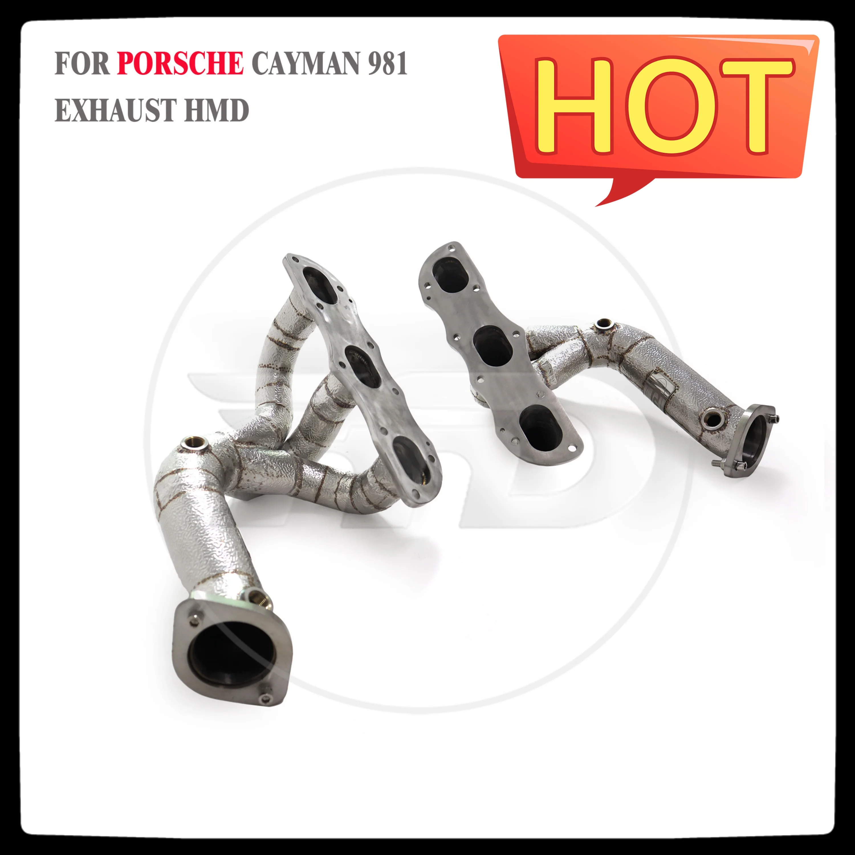 

HMD Exhaust System High Flow Performance Headers for Porsche Cayman Boxster 981 GT4 GTS 3.8T 2013-2016 Manifold With Heat Shield