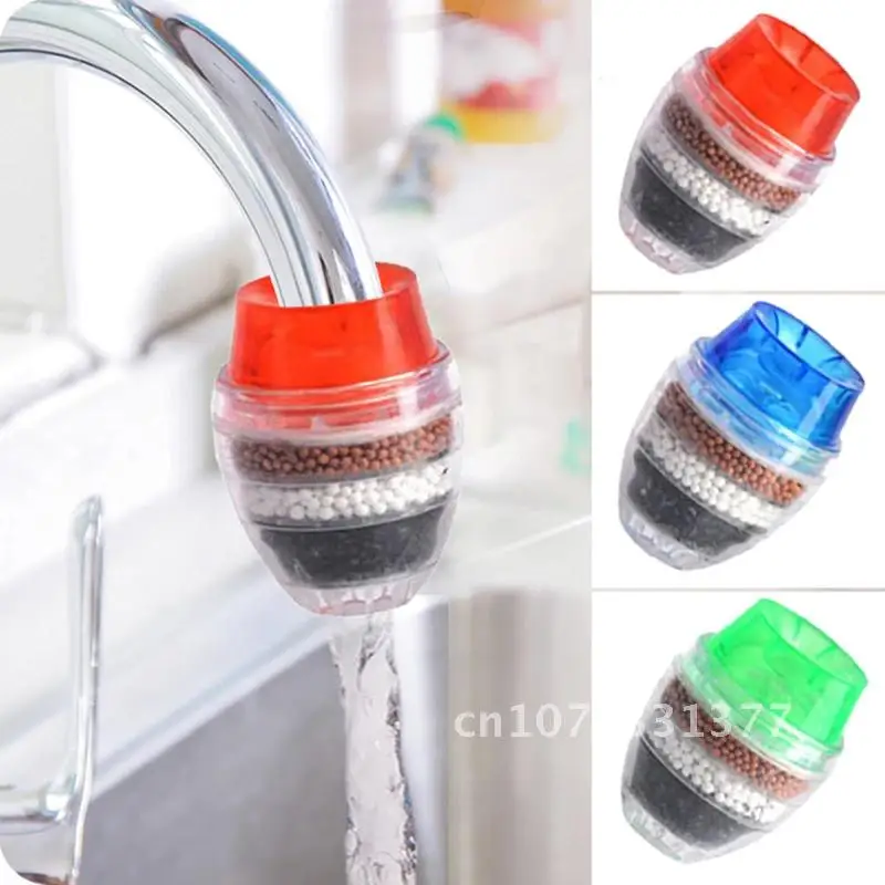 

Household 5 Layers Water Purifier Filter Activated Carbon Filtration Mini Faucet Purifier Kitchen Faucet Tap Water
