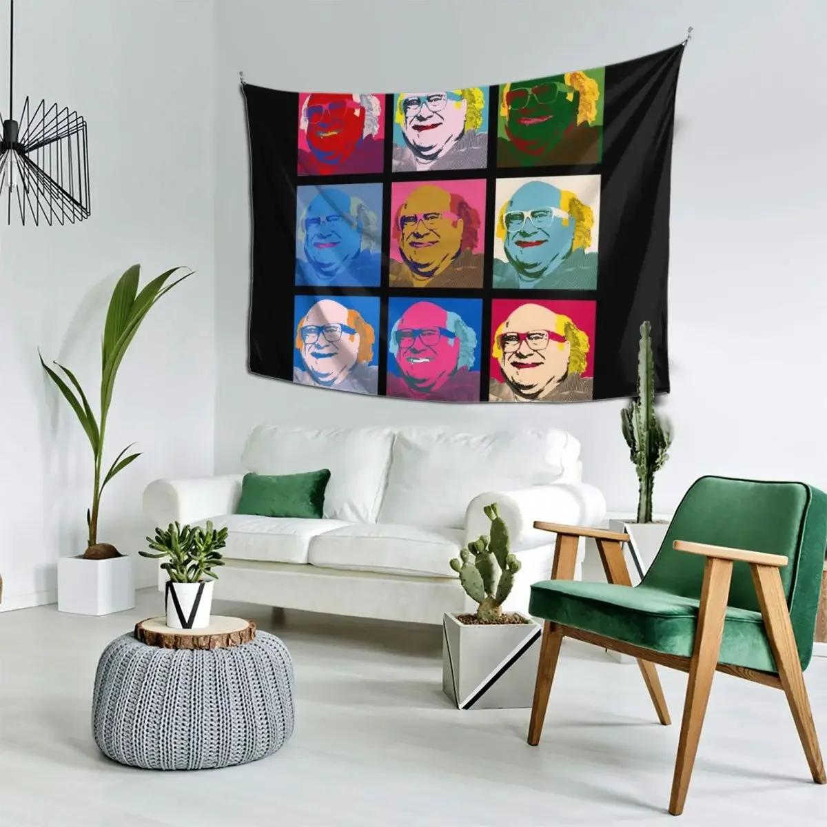 

Danny DeVito Pop Art Tapestry Aesthetic Decoration Mushroom Home Decoration Accessories Tapestry