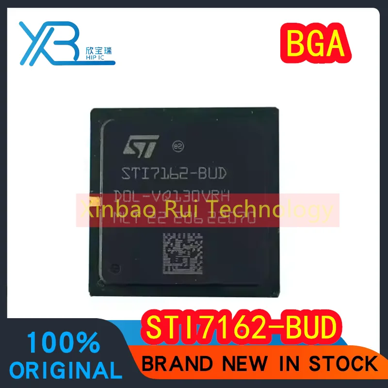 

(1/5pieces) STI7162-BUD STI7162 BGA set-top box decoding chip IC 100% brand new and original Electronics