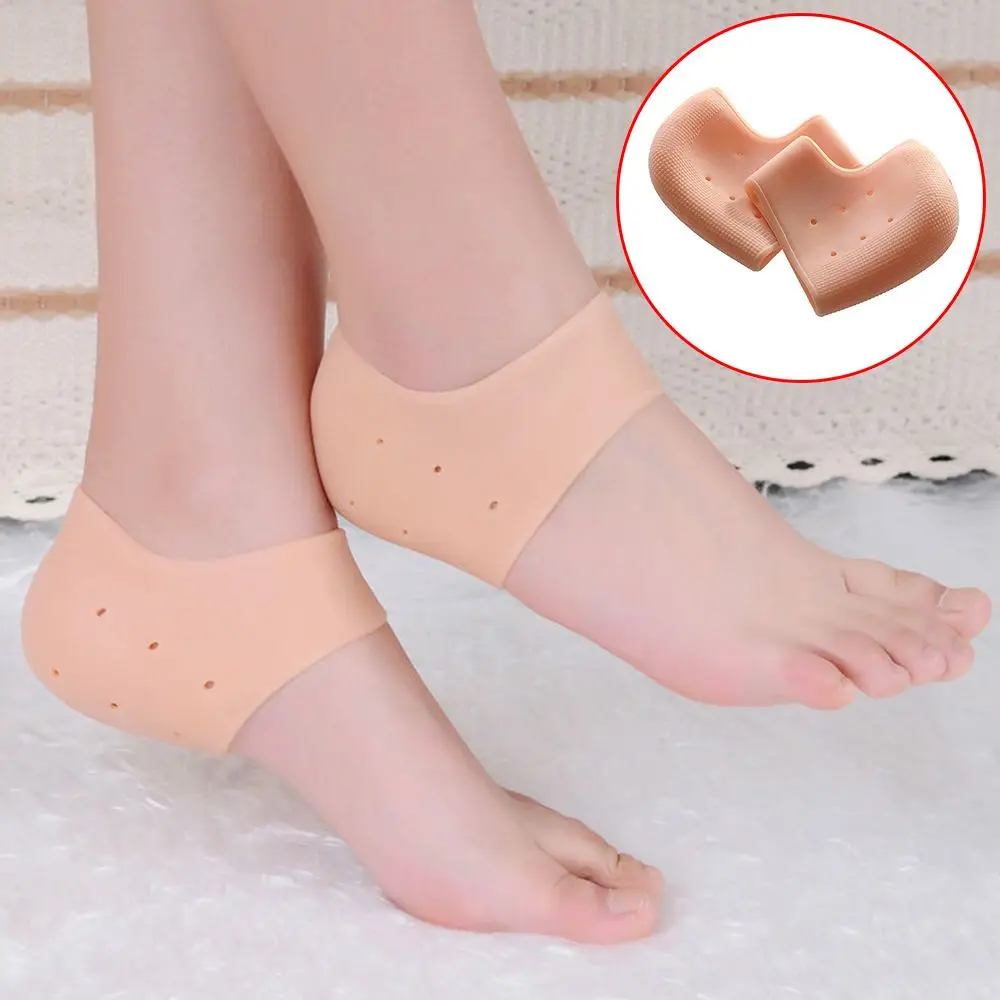 منتج جديد العناية بالبشرة القدم المفتوحة تو الكراك الجاف شفاء هلام السيليكا متصدع إصلاح القدم حماية كعب الحرس كعب حامي