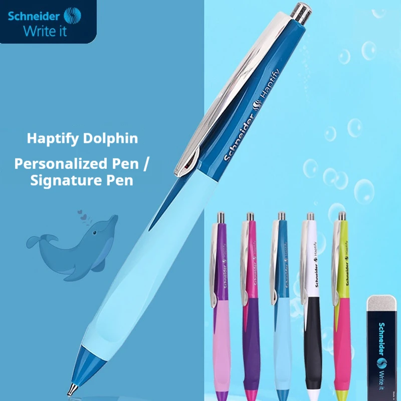 Schneider Dolphin Gel Pen 0.5mm G2 Refill Stainless Steel Nib Smooth Writing Quick Dry Ink Replaceable Germany Quaility Supplies