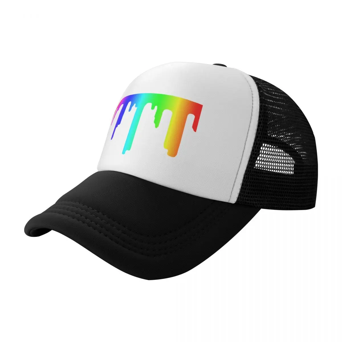 

Rainbow Paint DripCap Baseball Cap Hat Beach Custom Cap Military Cap Man Men's Women's