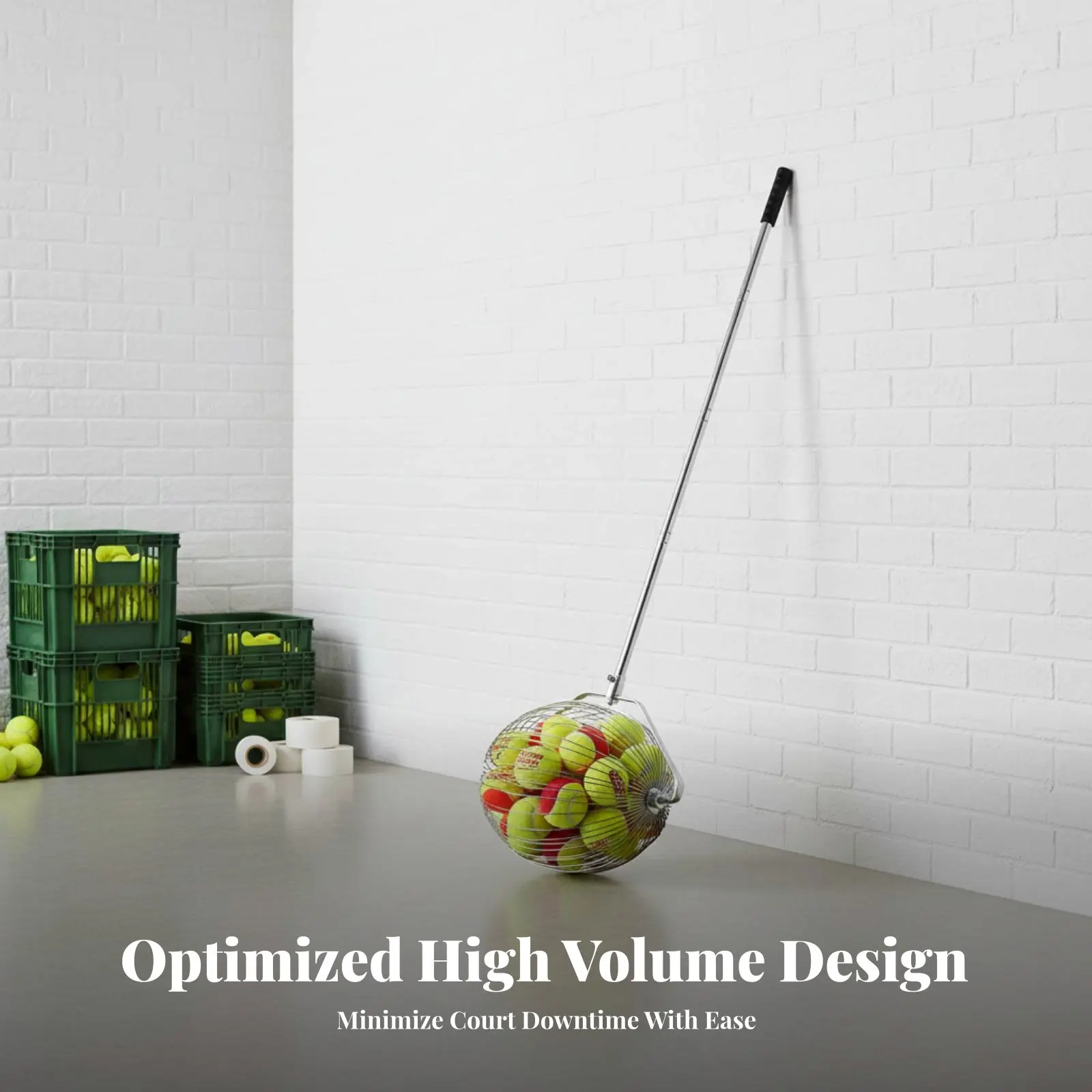 

Racket Sport Sphere Picker No Bending Over Racket Sport Sphere Picker Upper Court Accessory Lightweight Training Equipment