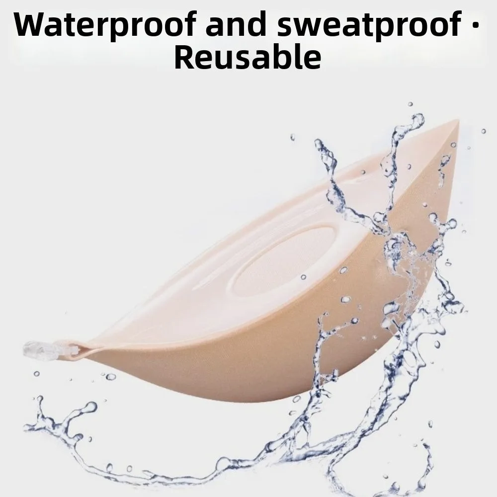 

Breathable Invisible Breast Patch Small Breasts Gathered with Shoulder Strap Adhesive Bra 5CM Thickness Seamless