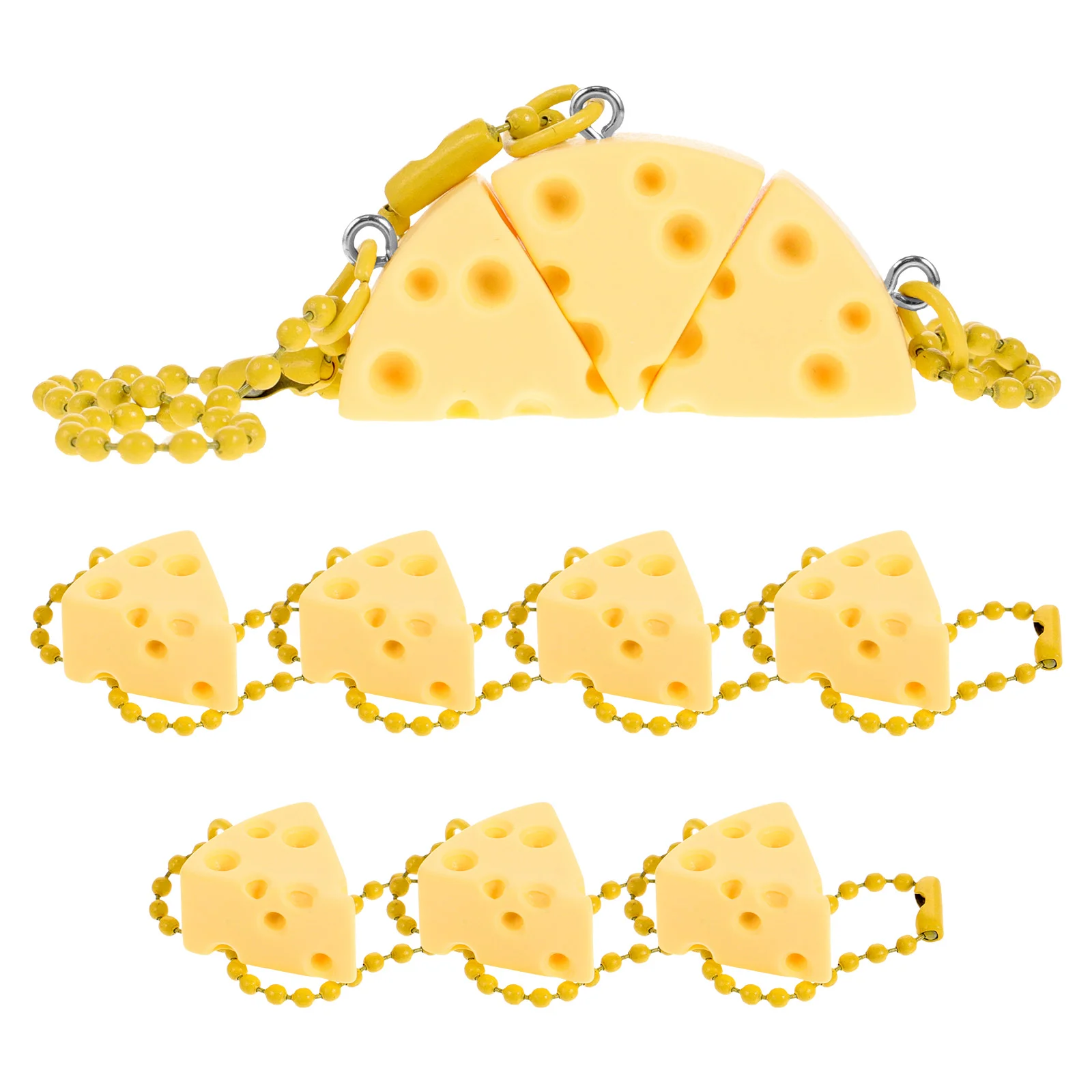 Cheese Ornaments Bag Keychain Purse Charm Pendant Decorative Keyring Man Wallet