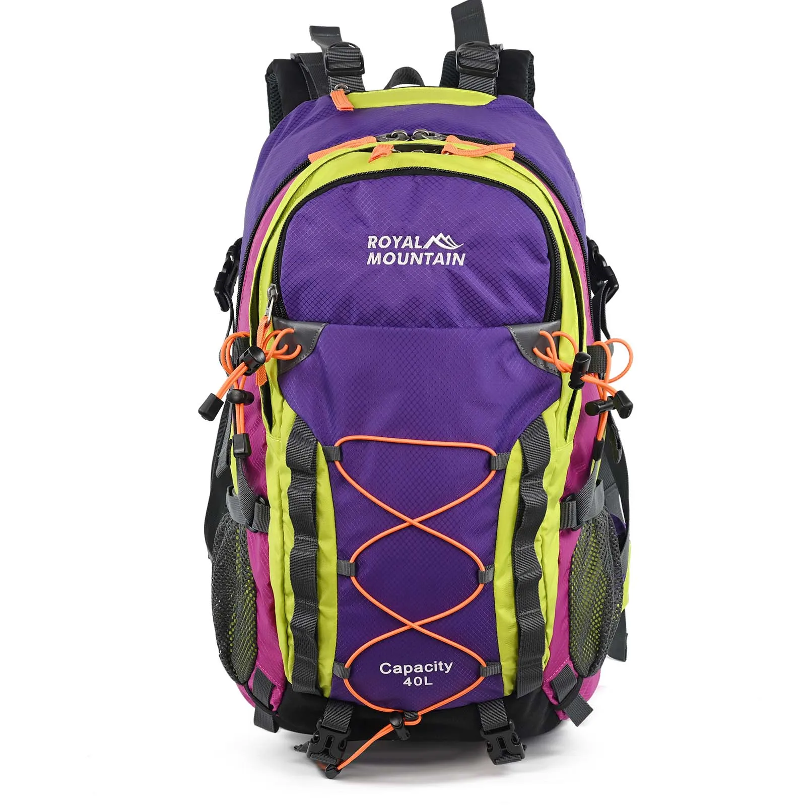 30L Hiking and Outdoor Backpack with Rain-Cover Water-Resistant Fabric Multi-Compartment Suit for All Gender All Environment