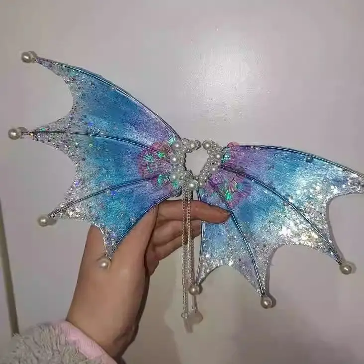 CALDO! COS Orecchie da Sirena Gradiente Orecchie di Squalo Copricapo Fata Mago Accessori per Capelli Orecchie di Squalo Sirena Puntelli Foto Puntelli Cosplay