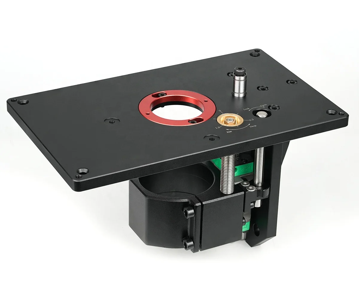 Router Lift System Full Installation Set with Aluminum Plate Insert Ring and Hex Keys