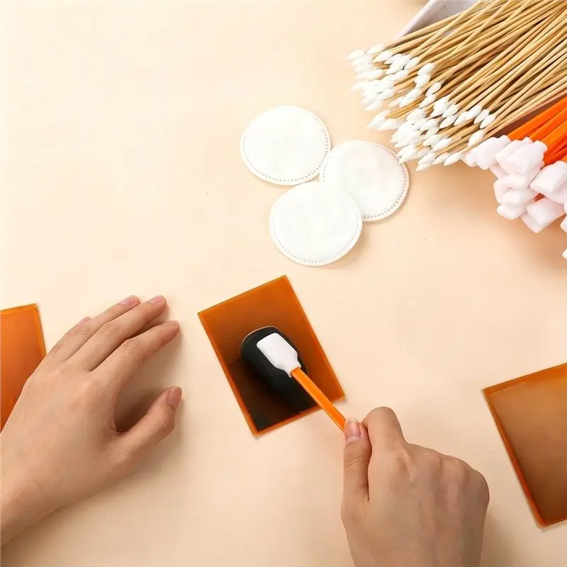 A53M-For Scratch Surface Care Tool Accessory 603 Pcs Card Cleaning Kit Cotton Swab Cotton Disc Trading Card Repair Kit