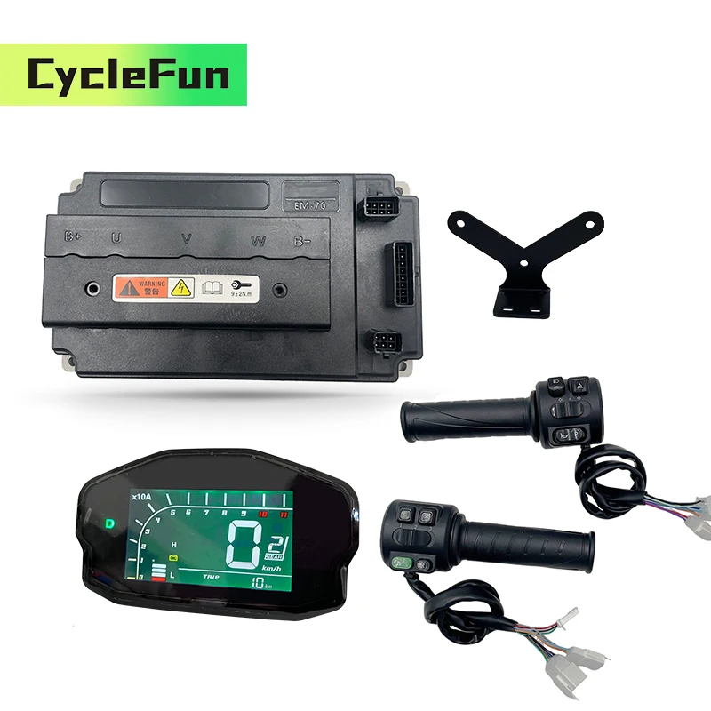 

VOTOL EM70 Controller 70A Peak 230A 1KW-2KW With DKD Display And Throttle For Electric Scooter Motorcycle Dirt Bike Accessories