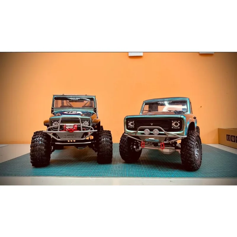 For 1/10 VP VS4-10 Pro UT Phoenix TC4 Titanium Front Bumper,Rear Bumper & Roll Cage RC Crawler Upgrade Parts/Front & Rear Bumper