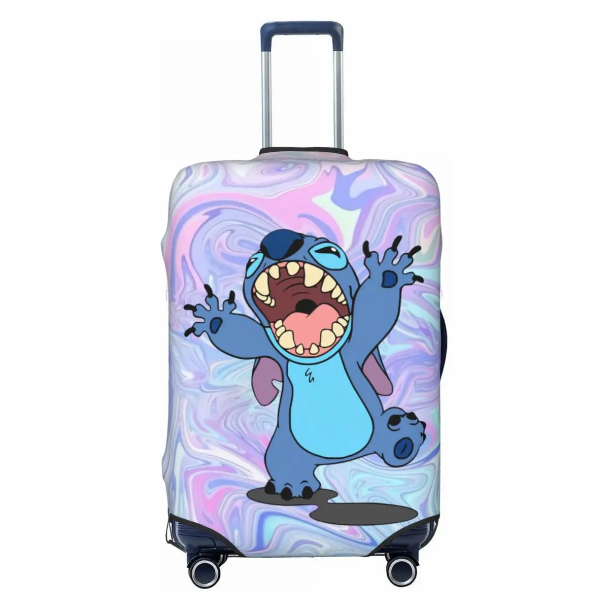 

Custom Anime Cute Stitch Luggage Cover Cute Little Monster Suitcase Protector Covers Suit For 18-32 inch