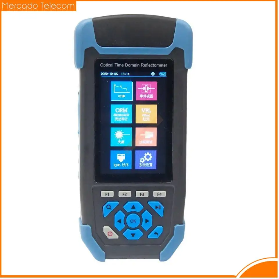 

Mini Pro OTDR Fiber Optic Reflectometer 1310/1550nm with VFL OLS OPM Event Map 22/24dB for 60km Tester