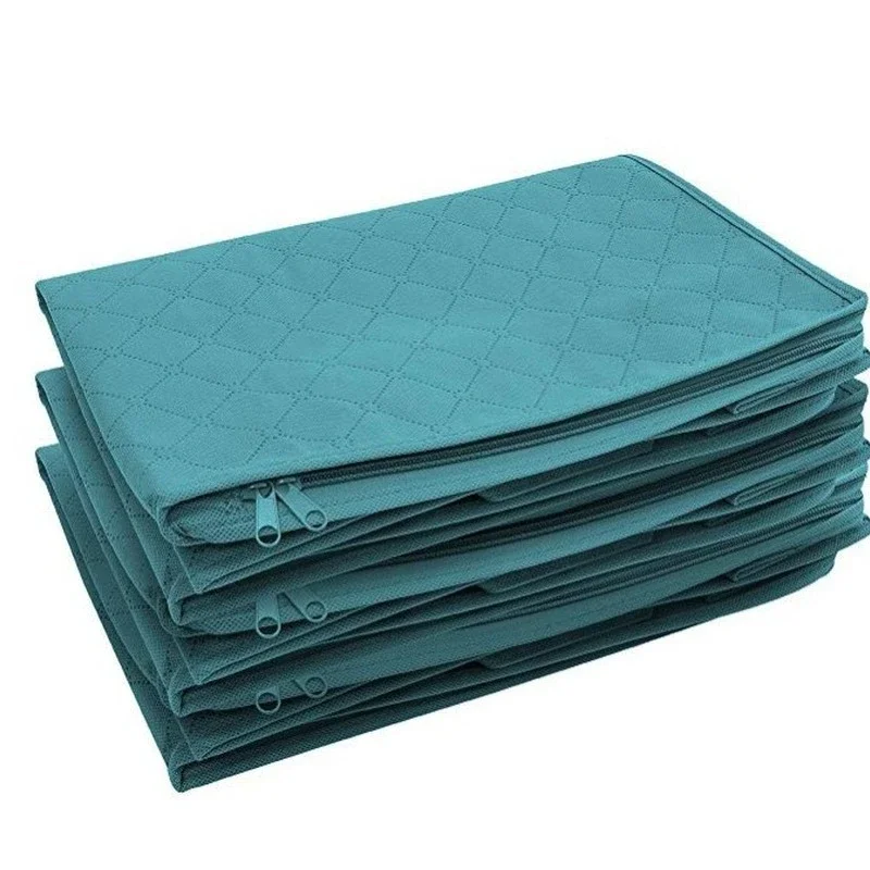 Non-woven Dust Bag Folding Storage Quilt Bag Wardrobe Clothes Organizer Storage Bag Cross-border