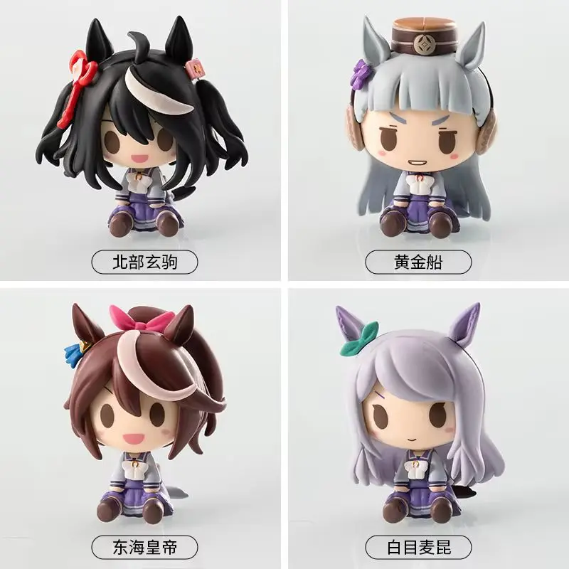 Novo Lançamento: Bonecos Miniatura Q Version Uma Musume Pretty Derby Tokai Teio, Golden Ship, Teio Mejiro Mai e Candy Toy - 2ª Onda