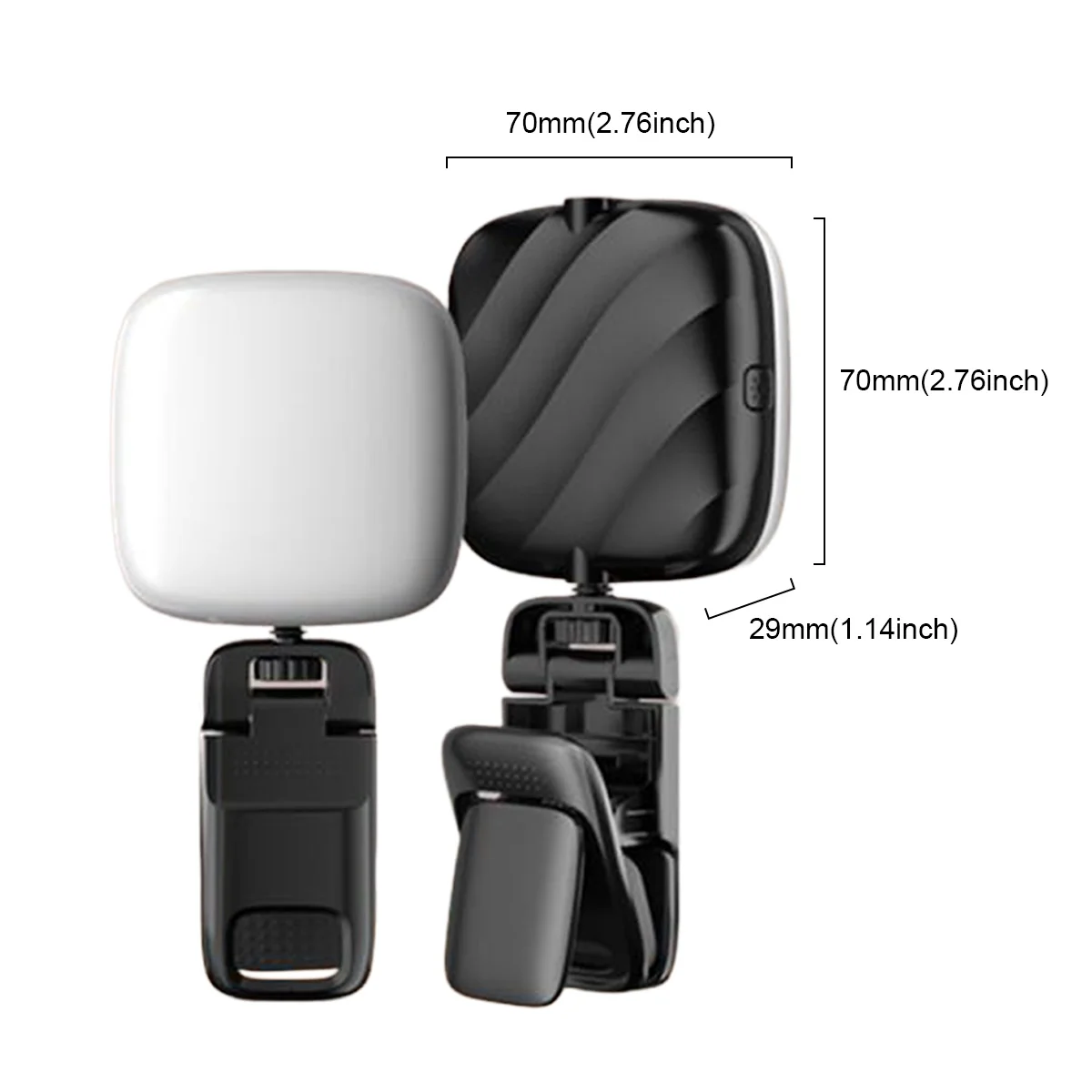 Adjustable Mini Selfie Fill Light 3 Modes 9 Level Lighting Influencers Light  for Live Streaming/Selfie/Video Conference
