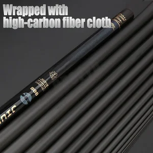 قضيب صيد الكربون لمسافات طويلة ، رمي القطب بالرصاص ، تلسكوبي ، قضيب تدفق عالي الجودة ، فائق الصلابة ، 8 م ، 9 م ، 10 م ، 11 م ، 12 م أعلى 9 مبيعات 8 متر عصا تلسكوبية - No9