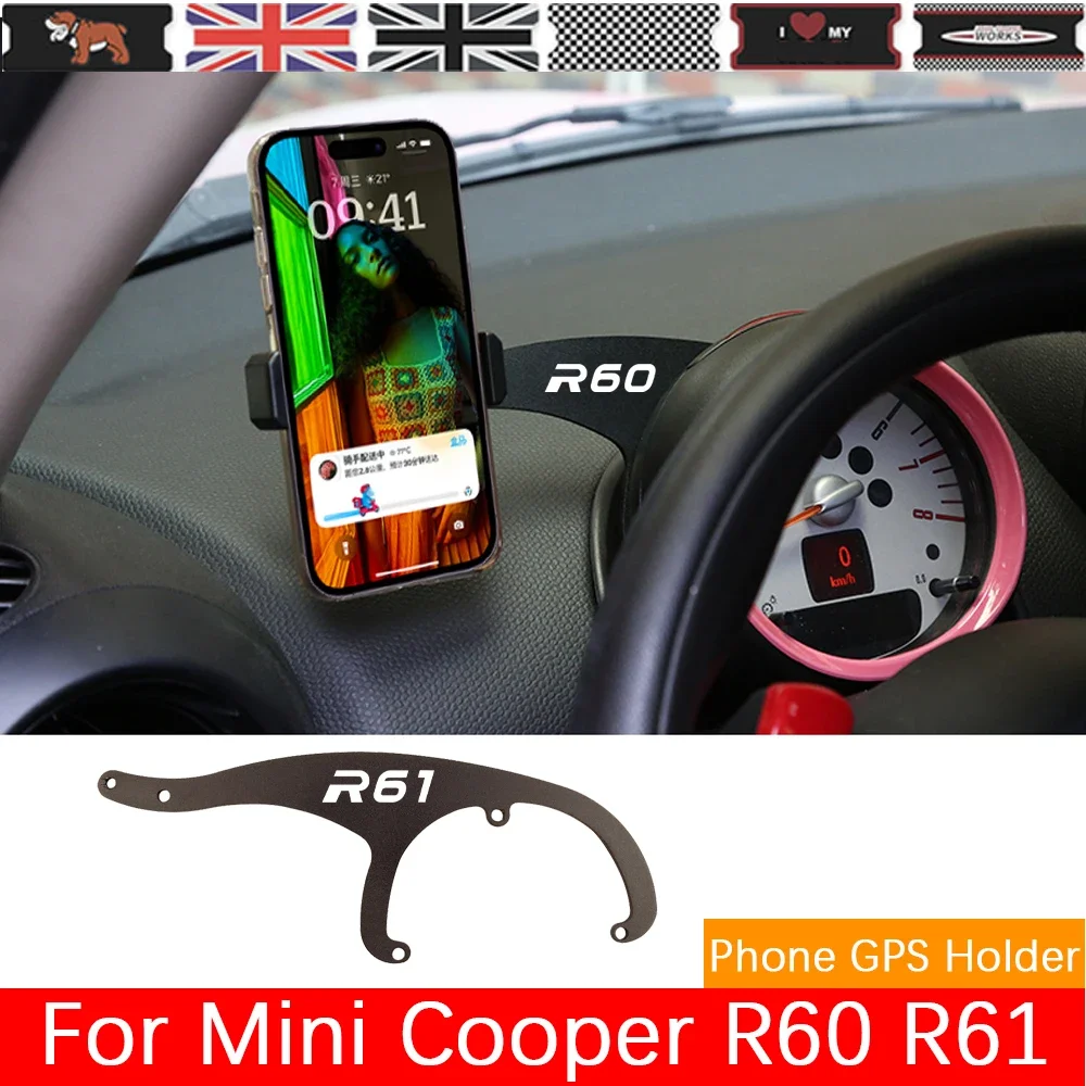 Car Interior For Mini Cooper S Countryman R60 R61 Cooper S Paceman Smartphone Cell Phone Cup Mount Holder Rotatable Phone Holder