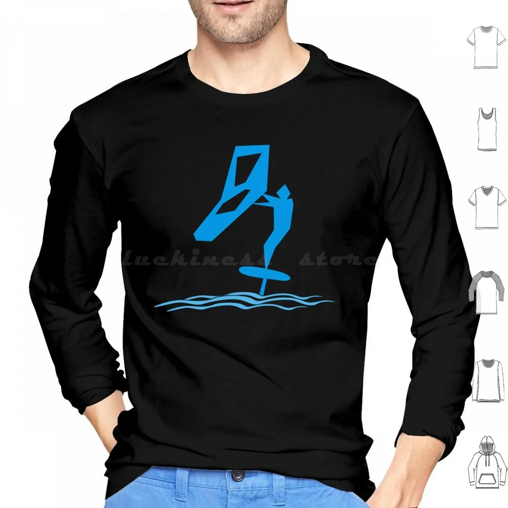 Wing Foiling Hydrofoiling Wing Surf Hoodies Long Sleeve Foiling Hydrofoiling Wing Surf Wing Foiling