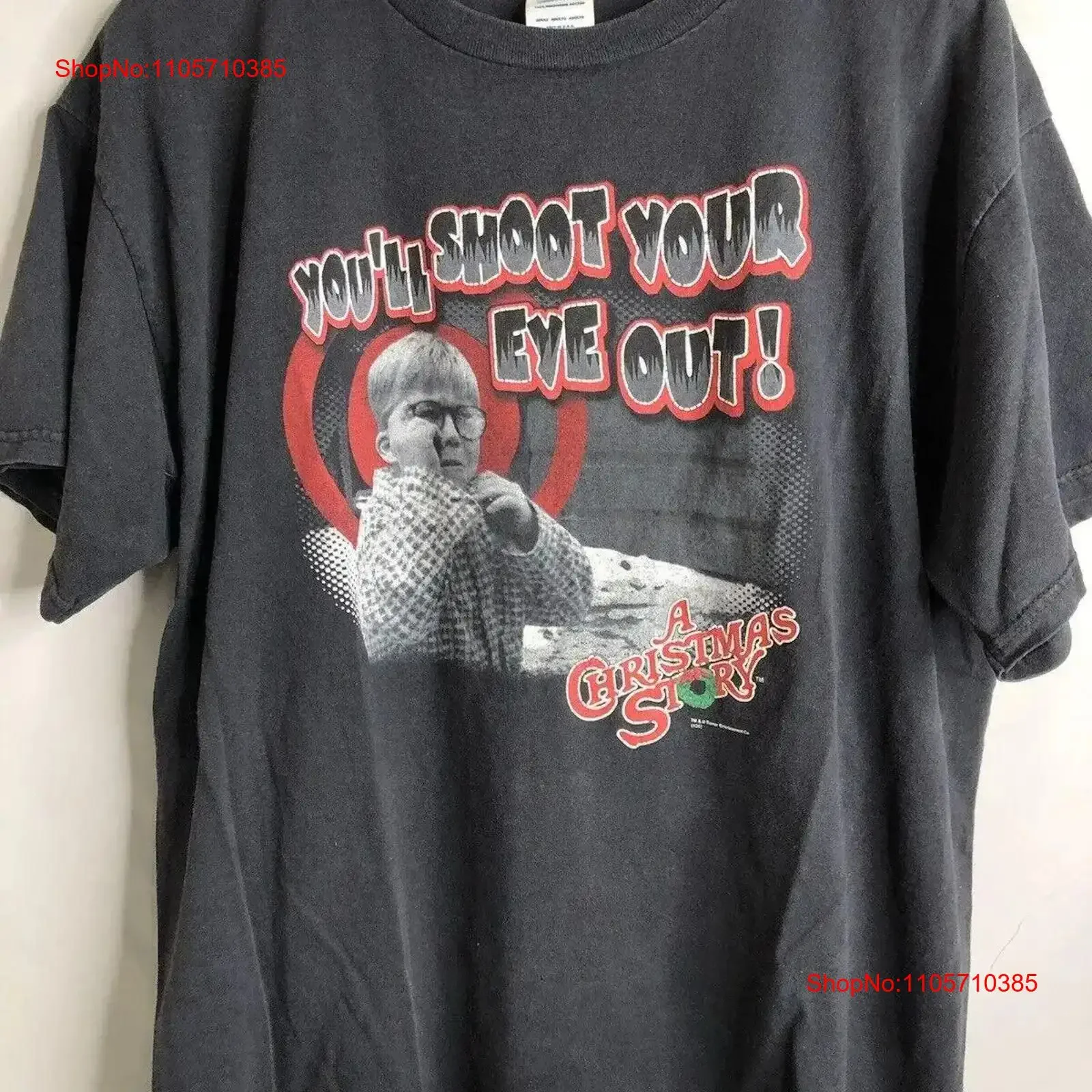 2006 A Christmas Story Movie T shirt You'll Shoot Your Eye Out XL EUC S vintage Washed Comfortable Slightly Soft vintage