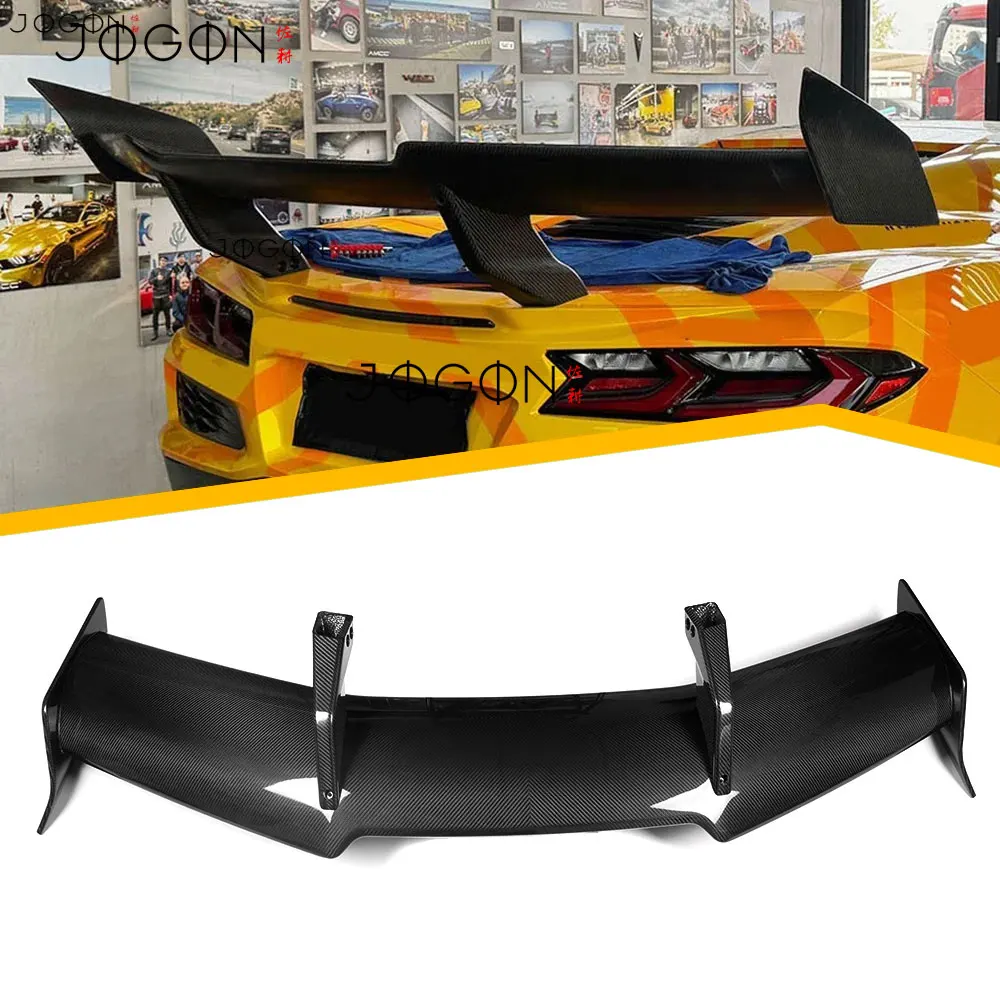 

Replacement Real Carbon Fiber Rear Bumper Wing Spoilers Modification Trim For Chevrolet Corvette C8 Z06 ZR1 2023 2024 2025 2026