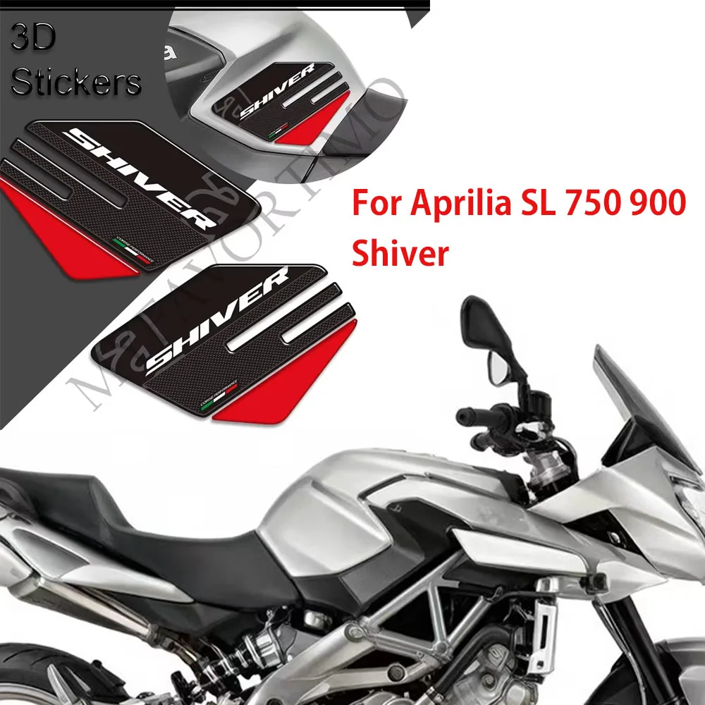 Motorcycle Fuel Oil Tank Pad Kit Grips Gas Knee Stickers Decals Protector Moto Accessories  For Aprilia SL 750 900 Shiver