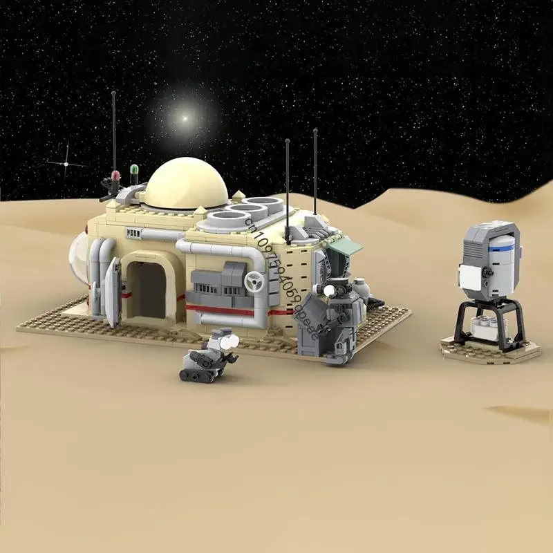 

New 936Pcs Popular Space Technology Series Moc Outpost Lab Model Custom Puzzle Diy Creative Ideas Kid Toy Christma Birthday Gift