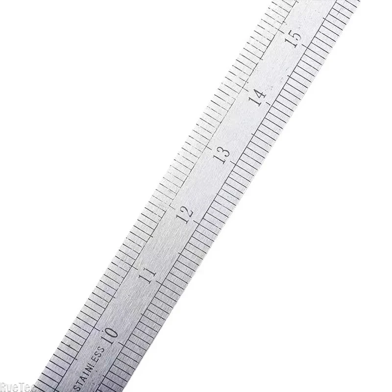 20 Inch Dual-Scale Stainless Steel Ruler Durable Thickened Quenched Steel with Random Lanyard Style Drawing & Measuring