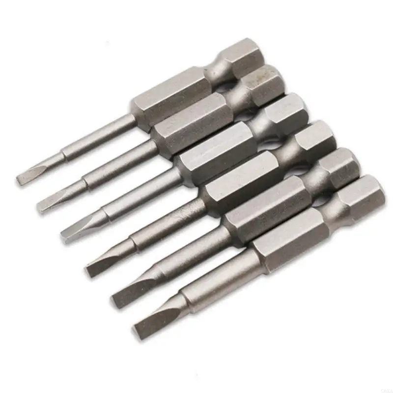 G6KA 50mm Steel Triangular Tip Screw Driver Bit 1/4 Shank for Triangle Screwdr