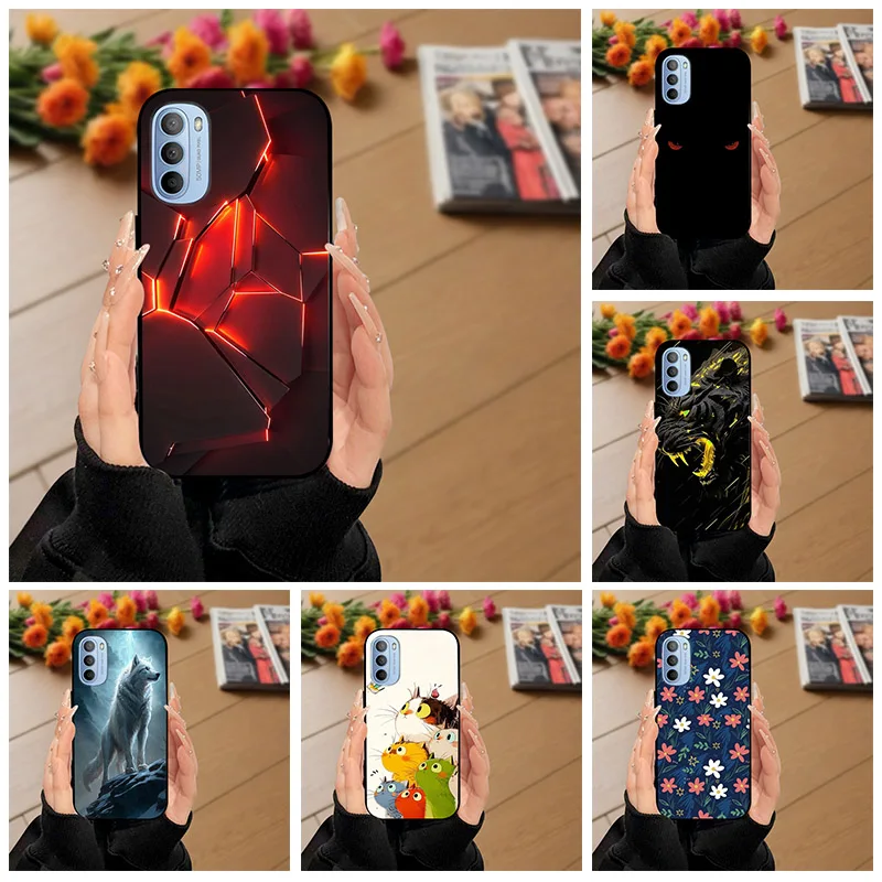 Funda de teléfono para Motorola Moto G31, funda de silicona negra, parachoques suave de TPU para Moto G41 G31 G51 5G, Fundas protectoras G 41