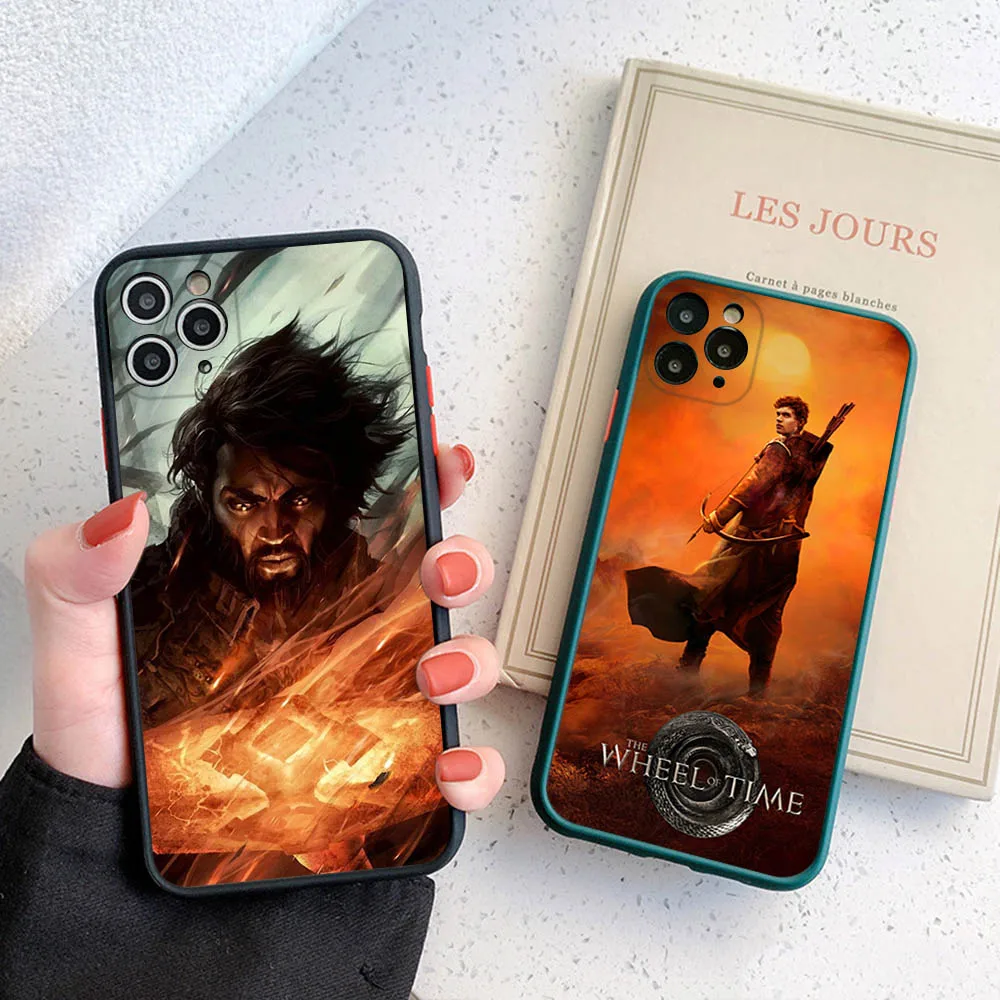 Translucent Phone Case For iPhone 16 15 14 7 8 Plus 13 12 11 Pro Max X XR XS SE Mini Luxury The Wheel of Time Matte Back Cover