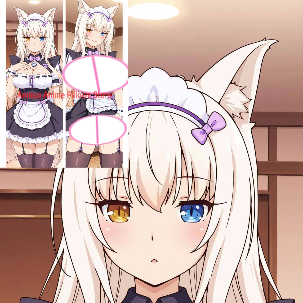 

Dakimakura Coconut anime body pillowcase Double-sided Print Japanese Anime Life Size Body Hugging Pillowcase