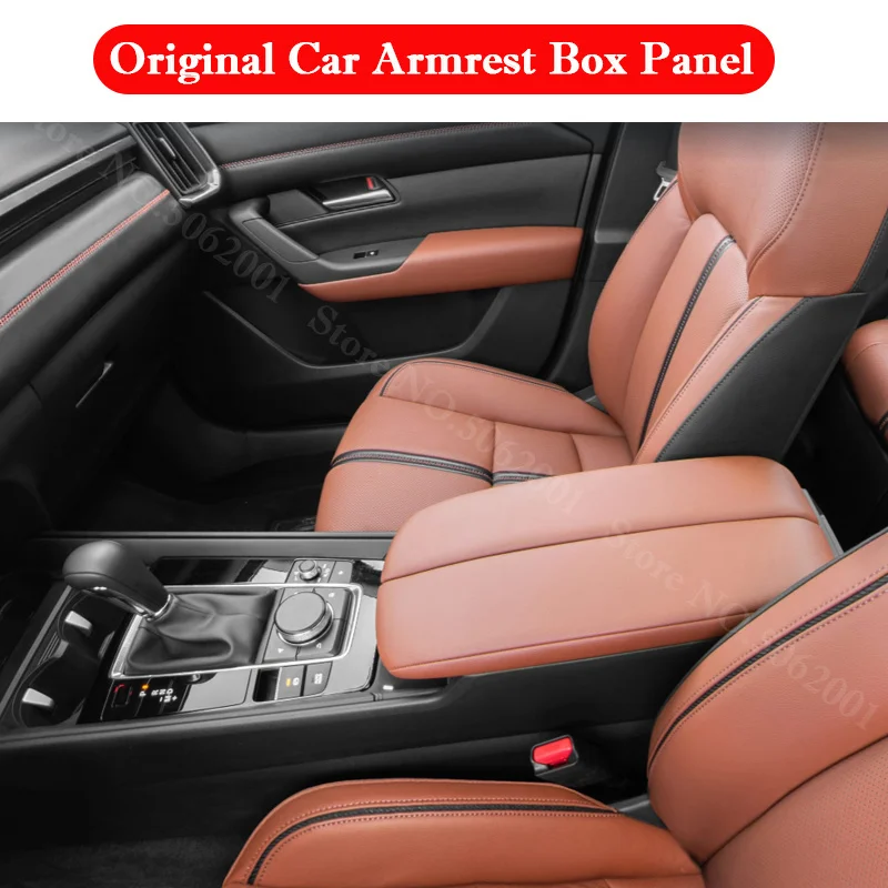 Auto-Armlehnenabdeckung für Mazda CX50 CX-50 2022-2026 PU-Leder Mittelkonsolen-Box-Polster Wasserdicht Kratzfest Innenraum-Zubehör – Detail 3