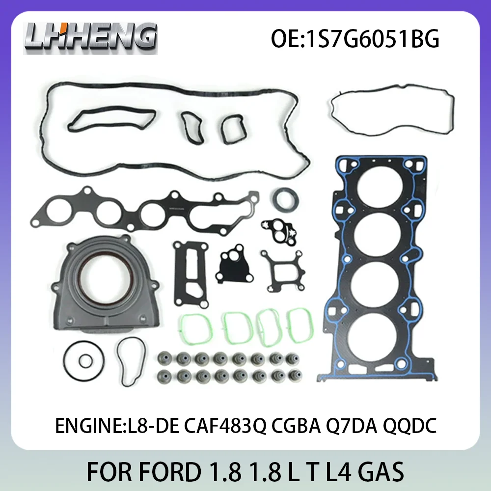 

Полный комплект для капитального ремонта двигателя, набор для ремонта FORD C-MAX FOCUS MONDEO 1S7G6051BG 1119194 1.8L 1.8 L T L4 GAS QQDC CGBB 00-12