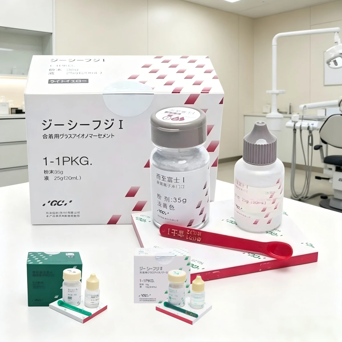 Dental Glass Ionomer Cement Fuji 1/2/9 Glass Ionized Luting Fluoride Resin Adhesive Teeth Restorative Veneer Bonding Material