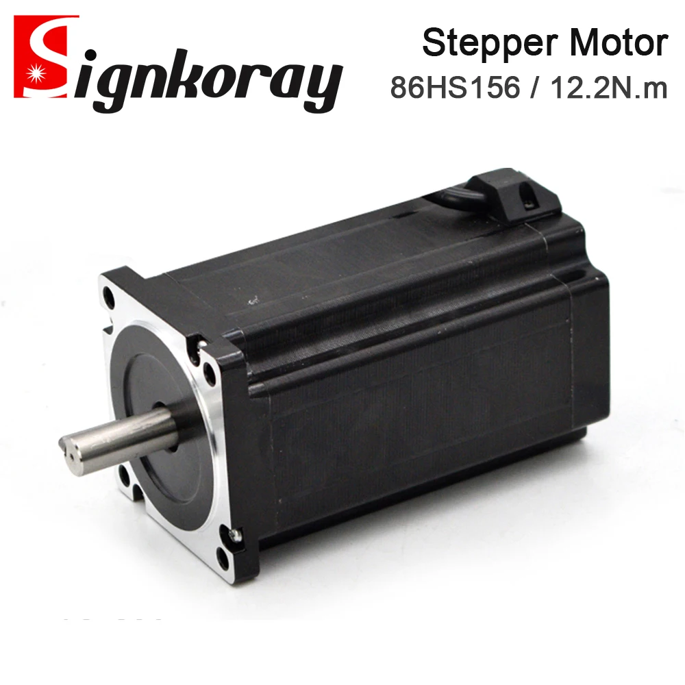 SignkoRay 2Phase Stepper Motor Nema 34 Stepper Motor Length 156mm 6.0A 86HS156 12N.m Motor for 3D Printer CNC Motor