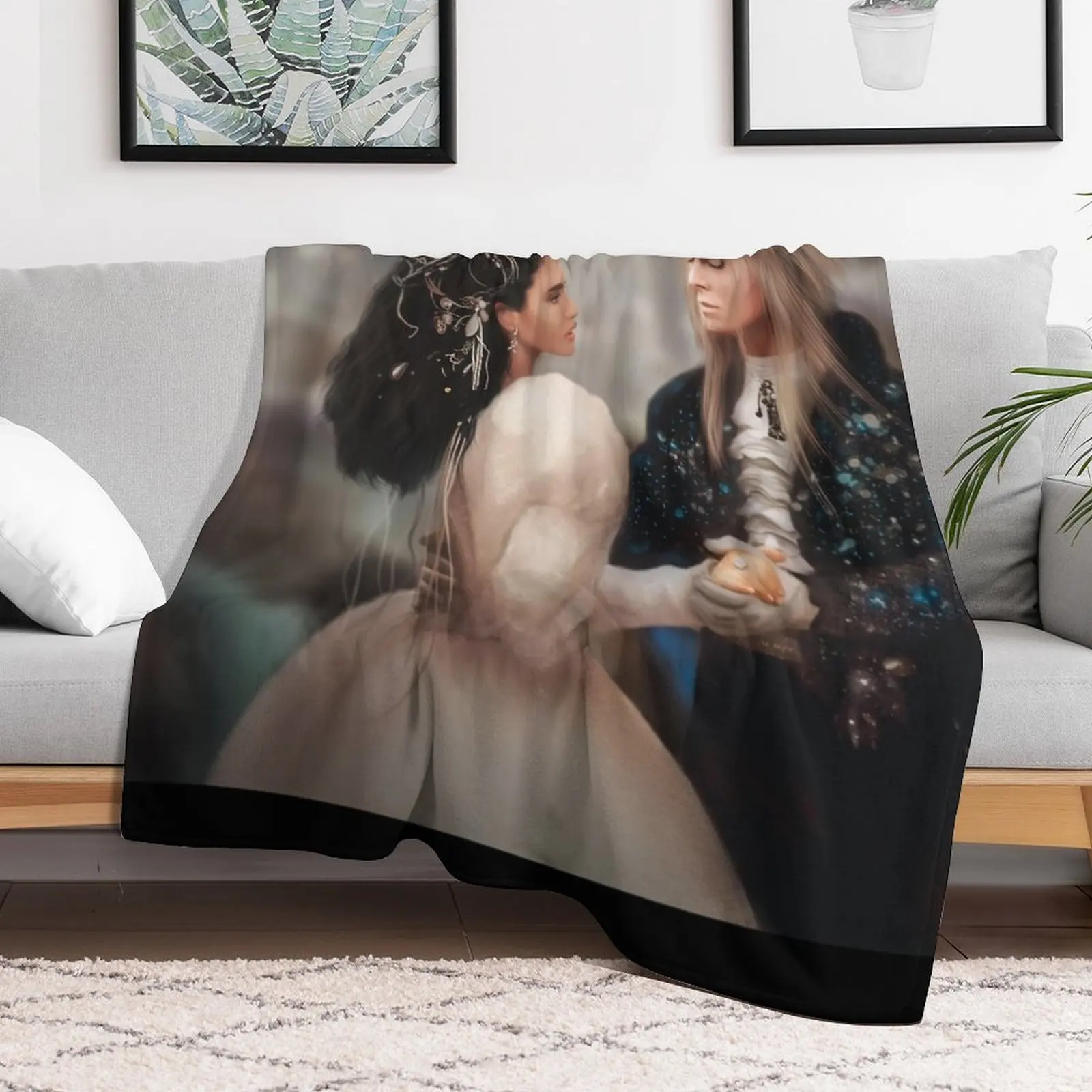 Labyrinth of Love (Digital Drawing) Throw Blanket Anti Shedding Soft Fuzzy Blanket for Home