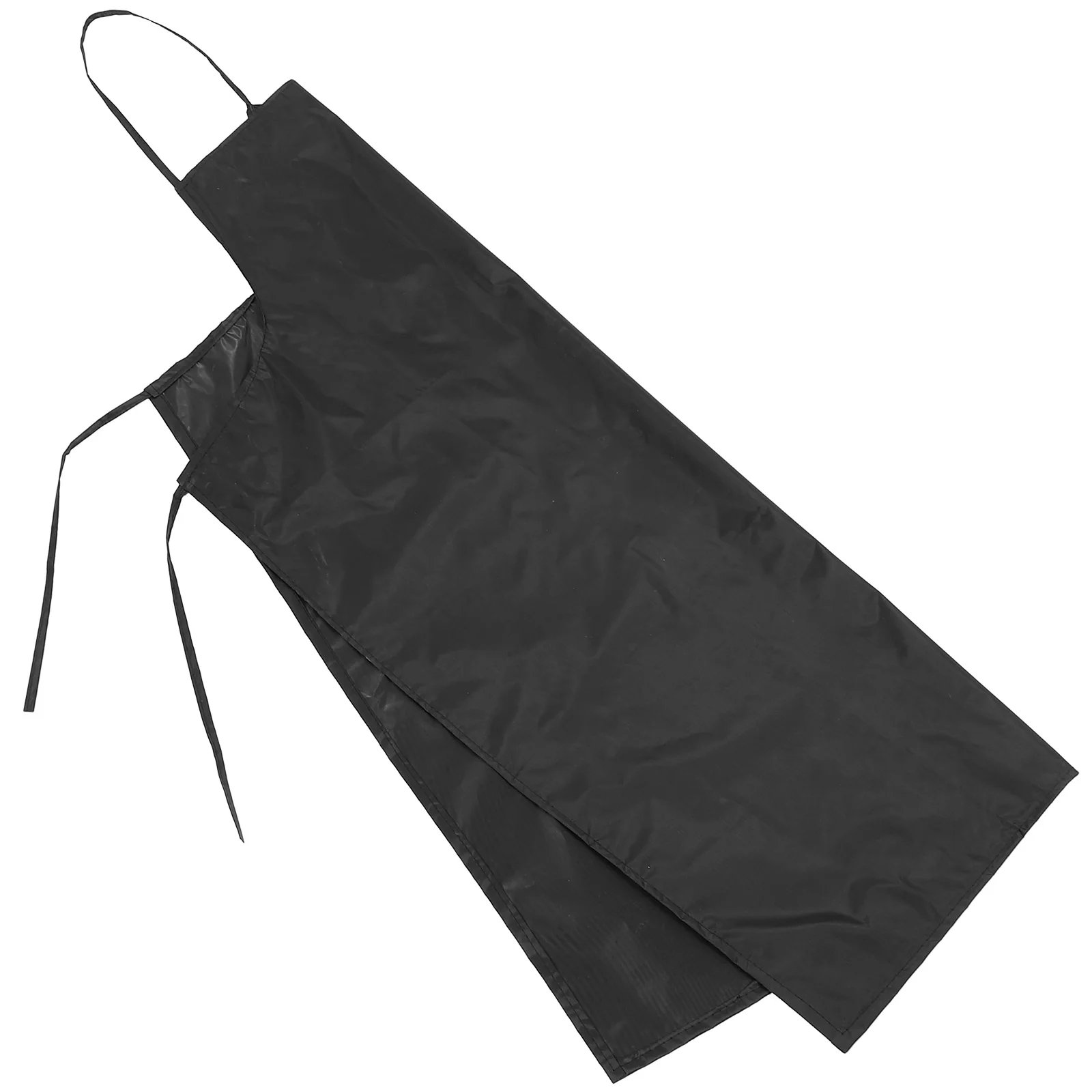 

Heavy Duty Waterproof Apron Large Size Black Kitchen Cleaning Work Oil Proof Polyester Coated Fabric