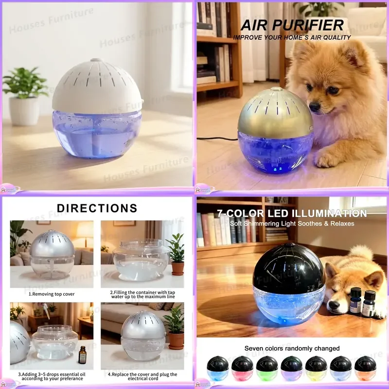 230 Portable Aromatherapy Diffuser LED Light Adjustable Speed Ultrasonic Humidifier Essential Oil Atomizer for Home